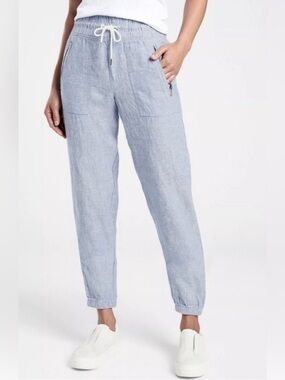 Athleta Cabo Linen Jogger Pants , size 8